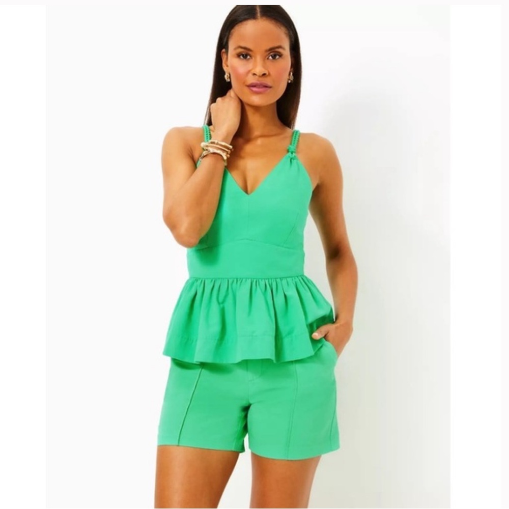 Lilly Pulitzer Christina Top Deloria Shorts Set in spearmint green